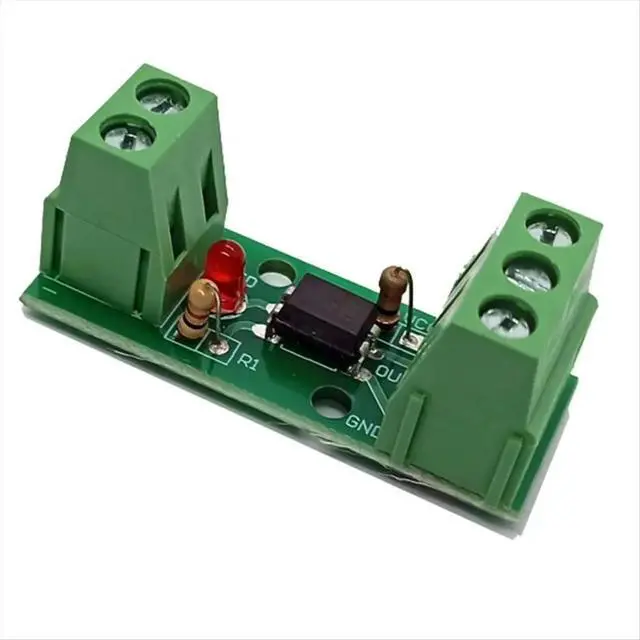 Alt view image 3 of 6 - 1 Channel Way Optocoupler Isolation Module PC817 3V-5V Photoelectric Isolator Rail Holder PLC Drive Motor Board 10PCS