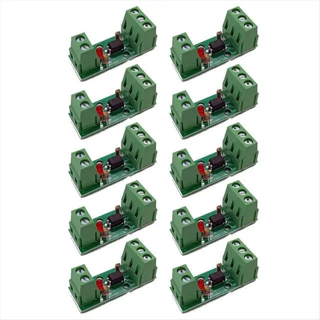 Alt view image 2 of 6 - 1 Channel Way Optocoupler Isolation Module PC817 3V-5V Photoelectric Isolator Rail Holder PLC Drive Motor Board 10PCS