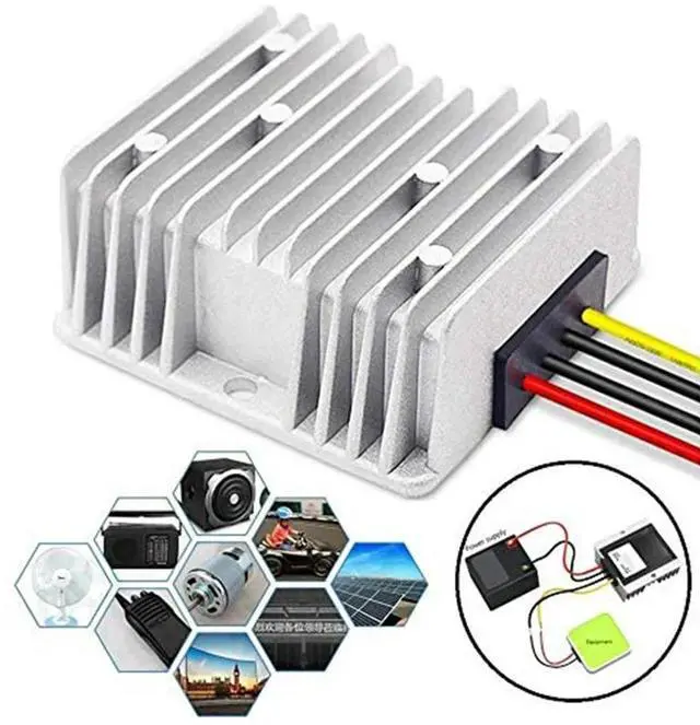 Alt view image 2 of 3 - 48V to DC 12V 20A 240W DC/DC Converter Regulator Reducer Power Converter DC-DC Module