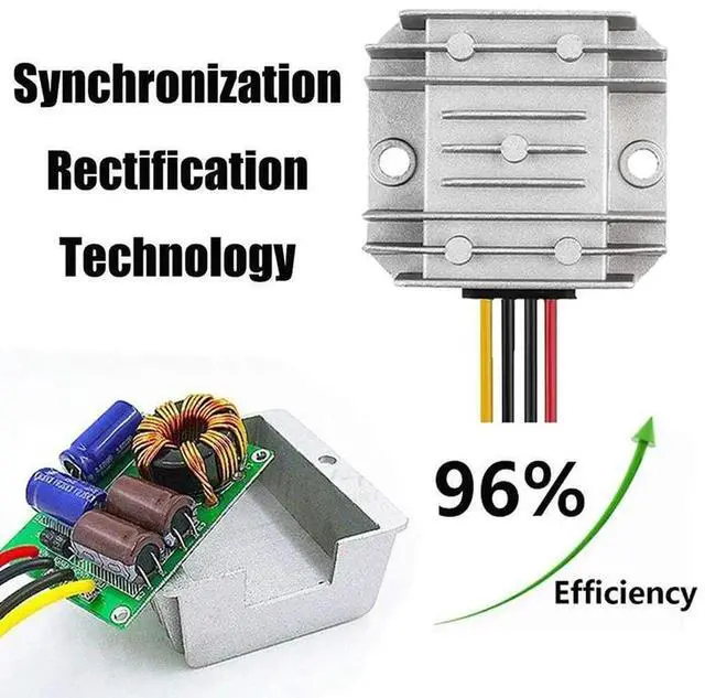 Alt view image 3 of 3 - 48V to DC 12V 20A 240W DC/DC Converter Regulator Reducer Power Converter DC-DC Module