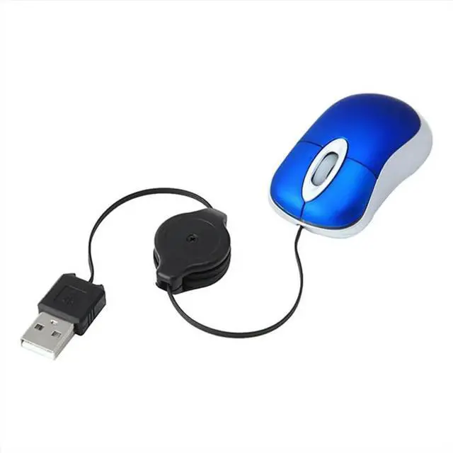 Alt view image 3 of 3 - 3PCS Wired Mouse Retractable Mouse Corded Mouse Mini Mouse USB Optical Mouse Wired Mouse for Computer Laptop PC