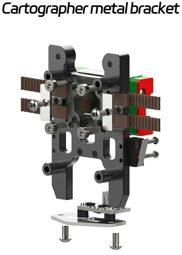 Alt view image 2 of 3 - Cartographer IDM Levelling Sensor CNC l Bracket for 2.4/Trident 3D Printer Beacon 6061Aluminium