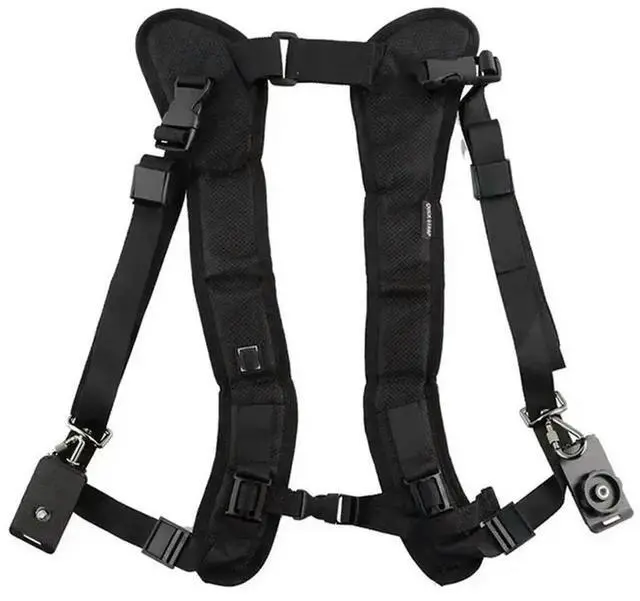 Alt view image 2 of 3 - Quick Release Double Shoulder Camera Harness Oft Padded Decompression Strap For , , DSLR Cameras