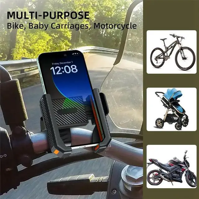 Main image of For Electric , Motorcycle, Mountain Bike, -Powered Vehicle, Shock- Phone Mount for Cycling