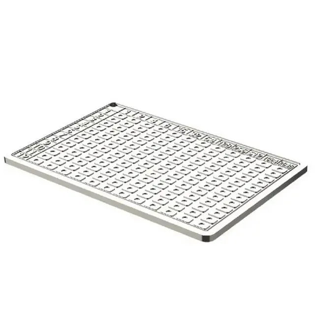 Alt view image 2 of 3 - Steel Bitcoin Wallet Mnemonic Phrase Steel Plate, 304 Stainless Steel, BIP39 Dot Matrix, 12-Bit Password Record, Binary