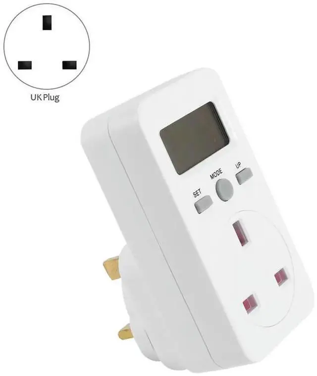 Alt view image 2 of 3 - Digital Power Meter Plug-In Socket Electric Wattmeter Monitor Uk Plug