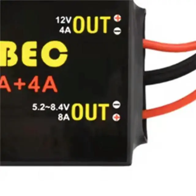 Alt view image 2 of 3 - For RC Car Fixed Wing Airplane Robot Compatible 15-26V UBEC 8A+ 4A 5.2/6.0/7.4V/8.4V Servo Separate Power Supply Module