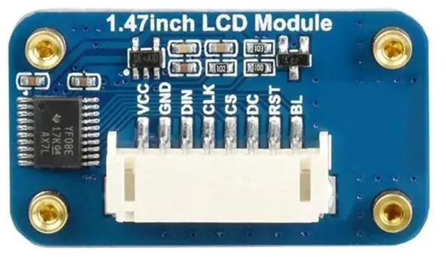 Alt view image 3 of 6 - 1.47 Inch LCD Display Module IPS 172x320 Resolution SPI Interface 3.3V 5V TFT Color Screen with Driver Board for DIY