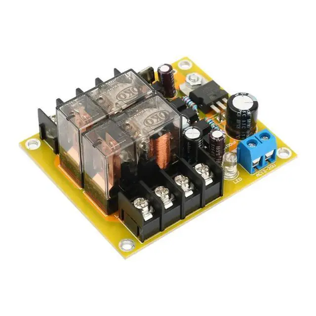 Alt view image 2 of 4 - Audio Speaker Protection Board Dual Channel 16A Contact Relay Isolation Power-Off Protector for Home Theater Speaker