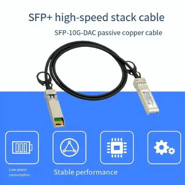 Alt view image 3 of 3 - 10G SFP+ Cable, Direct Attach Copper Passive Cable, 0.5Meter Works for ,,, Switch