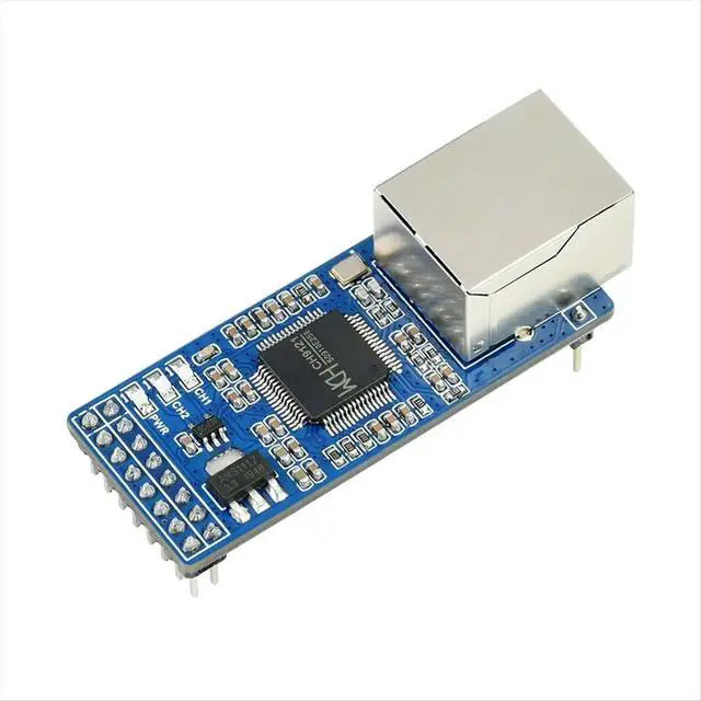 Alt view image 2 of 3 - 2-CH UART to ETH Ethernet Converter Serial Port Transparent Transmission Module Supports RS485 Auto Switching