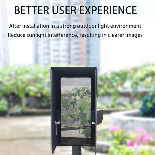 Alt view image 3 of 3 - Foldable Sunhood Magnet Sun Hood Magnetic Sunshade for Mobile Phone phone Black