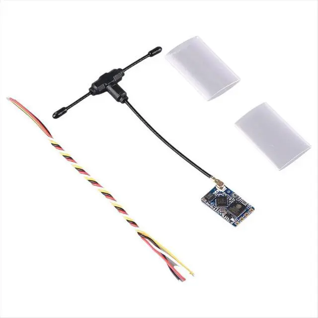 Alt view image 2 of 3 - ELRS 2.4G Receiver ExpressLRS Long Range Receiver 50mW with T-Type Antenna for RC FPV Traversing Drones Parts