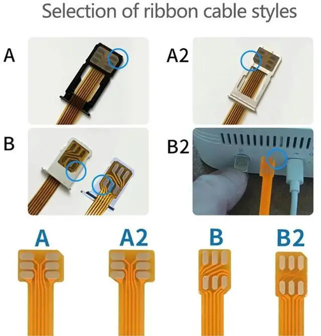 Main image of 4 in 1 Phone IC Card Activation Tool for Nano SIM FPC 5/15cm Flexible Cable Line for Micro SIM Card Converter