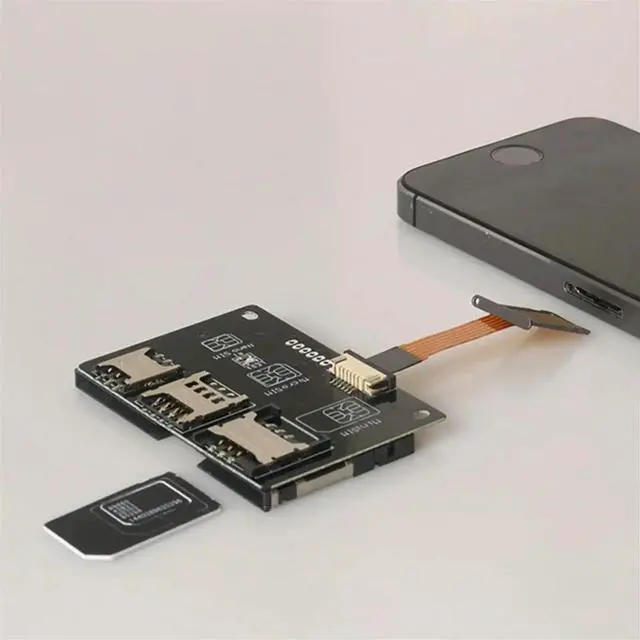 Alt view image 3 of 3 - 4 in 1 Phone IC Card Activation Tool for Nano SIM FPC 5/15cm Flexible Cable Line for Micro SIM Card Converter