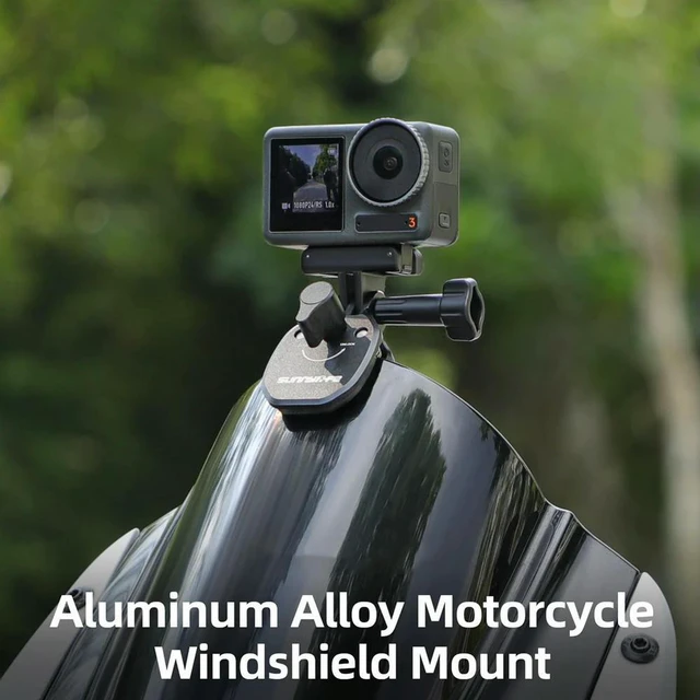 Alt view image 3 of 6 - Motorcycle Windscreen Clamp Mount Accessories for Action GO Series Action Camera