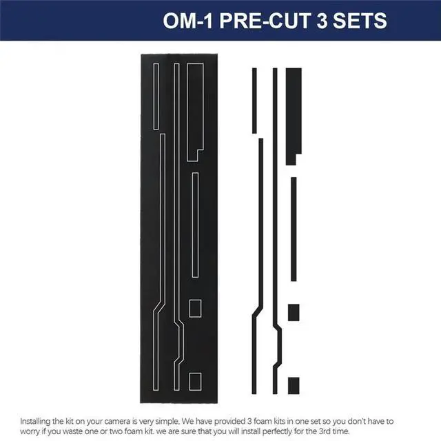 Alt view image 3 of 6 - Self Adhesive Light Proof Seal Foam Sponge Repair Kit for -1 -2 -3 -4 Camera Body Light Leak Accessories