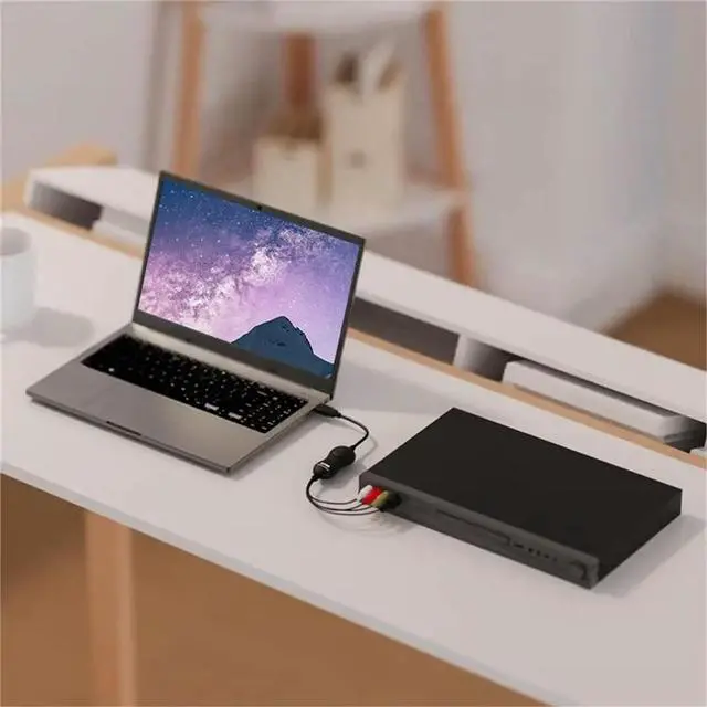 Alt view image 3 of 3 - 158 USB 2.0 Audio Video Capture Card AV S-Video Analog Video Recording for Player V8 Hi8 Camcorder Camera Win/IOS