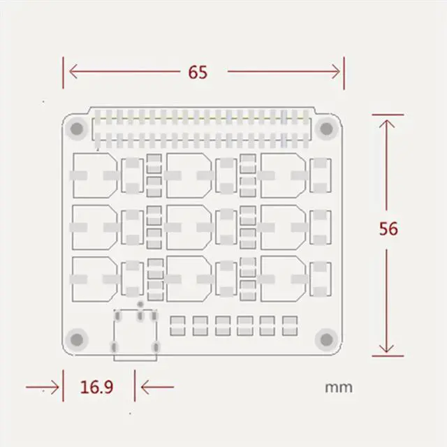 Alt view image 3 of 6 - Power Filter Purification Board for Audio Decoder Board HIFI Expansion Module F11-003(A)