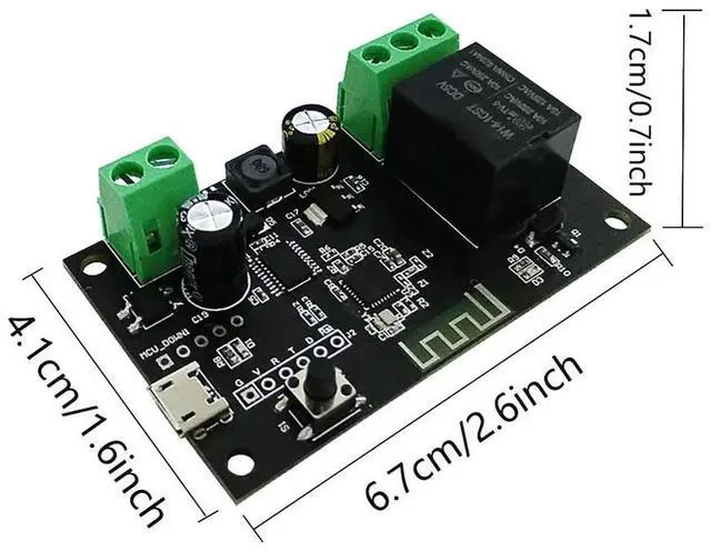 Main image of Tuya Switch Single Way Switch Relay Module Point Automatic Locking Mobile Phone APP Remote Control Remote Voice