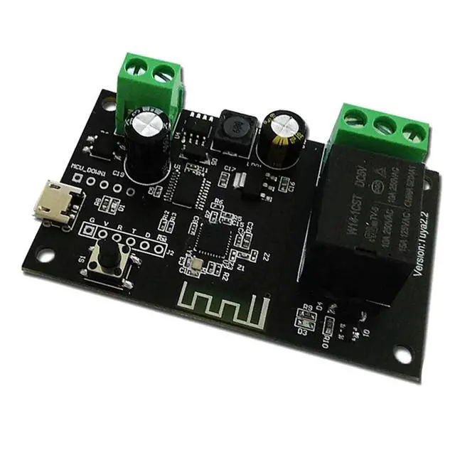 Alt view image 2 of 6 - Tuya Switch Single Way Switch Relay Module Point Automatic Locking Mobile Phone APP Remote Control Remote Voice