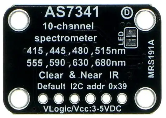 Main image of AS7341 11-CH Sensor Module Light Color Sensor Splitter Board Color Measurement Detection