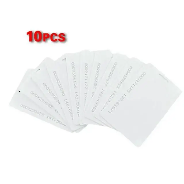 Alt view image 2 of 6 - 80 Pcs White 125Khz 0.8Mm RFID Access Proximity Card