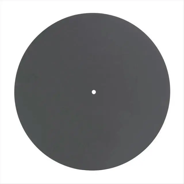 Alt view image 2 of 6 - Acrylic Turntable Mat Reduce Static Dust Noise Replacement Record Platter Slipmat for 12 Inch Record Player Black