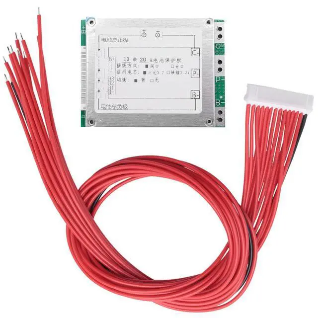 Alt view image 3 of 3 - 13S 48V 20A Li-Ion Lithium Cell Protection Pcb Board Protection With Balance For E-Bike Electric