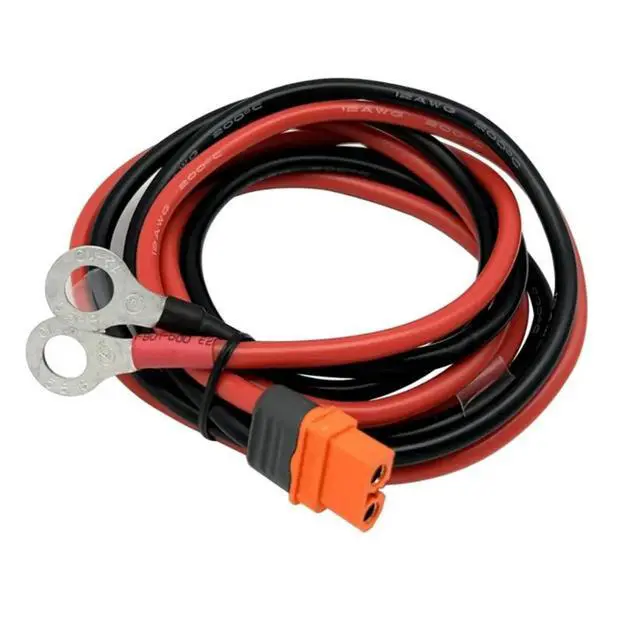 Alt view image 2 of 3 - XT60I to O Ring Terminal Cable ,12AWG Cable for RV Boat Lithium Batteries and Backup Power System