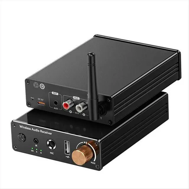 Alt view image 2 of 3 - Multifunctional Bluetooth 6.0 Receiver Transmitter, Stereo Receiver Bluetooth Power Amp AUX/USB/6.5mm MIC