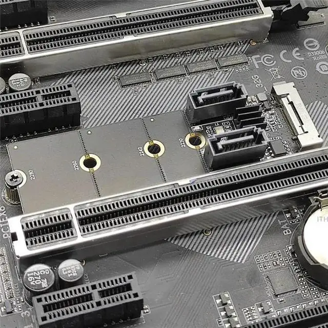 Main image of M.2 KEY-M NVME PCI-E To 2-Port Sata3.0 Expansion Card Adapter Card Drive-Free JMB582 Supports 2230 2242 2260 2280 Slots
