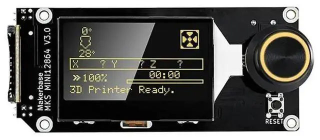 Alt view image 2 of 3 - For MINI12864 V3 Insert SD Card Front LCD Display Screen 3D Printer Parts SKR Mini 12864