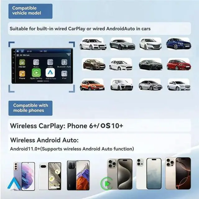 Main image of SE PRO 2 In1 Carplay AI Box Adapter Android Auto/Carplay USB Dongle Wired Connection To