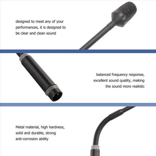 Main image of Professional Dynamic DJ Microphone for Mixer Dedicated Disc Shouting Microfone KTV Bar Gooseneck DJ Mic