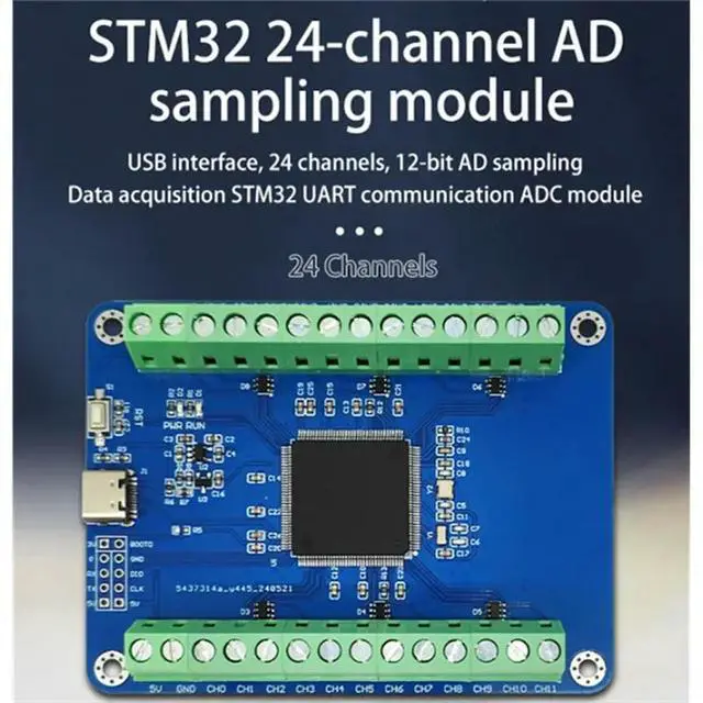 Alt view image 2 of 6 - Data Acquisition Module STM32F407ZET6 24 Channel 12 Bit AD Sampling Type-C Interface