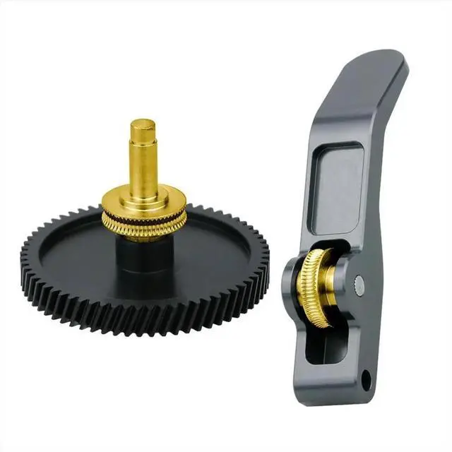 Alt view image 2 of 3 - Hardened Steel Extruder Gear Assembly for A1/A1 Mini 3D Printer, 3D Printer Accessorie Black + Gold