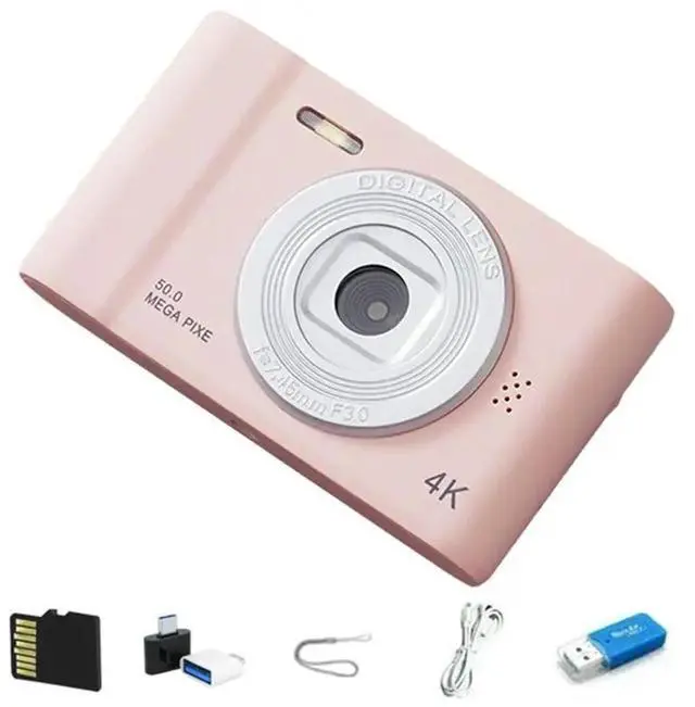 Main image of 4K Digital Camera HD Photography Travel Selfie Camara 2.4Inch Selfie Mini Retro Cam