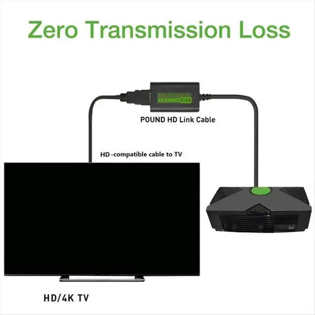 Alt view image 3 of 3 - For to -Compatible Converter Digital Video Audio Adapter HDTV Projector TV Monitor for 480P 720P 1080P