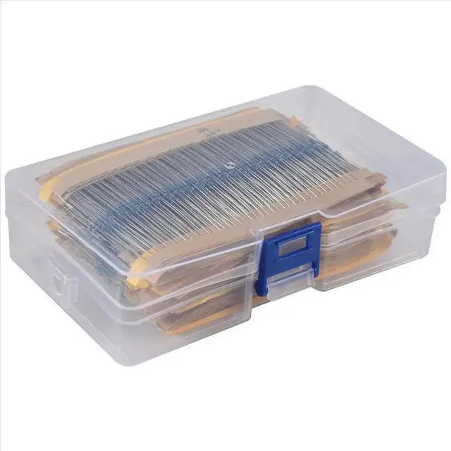 Alt view image 3 of 3 - 2600Pcs 130 Values 1/8W 0.125W 1% l Film Resistors Assorted Pack Set Resistors Assortment Kits Fixed Capacitors