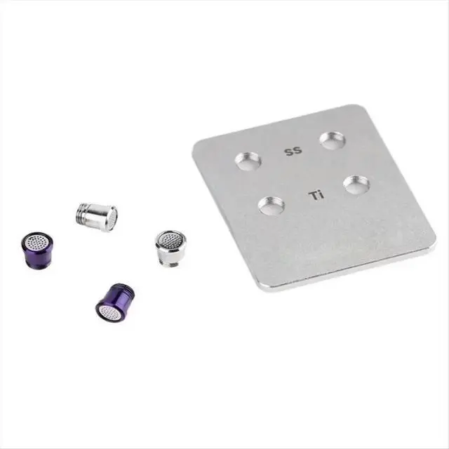 Alt view image 2 of 3 - M5x0.5 Thread Acoustic Nozzles Sound Tuning Titanium Alloy/Stainless Steel Interchangeable Earphone Tubes for Nx8 Iems