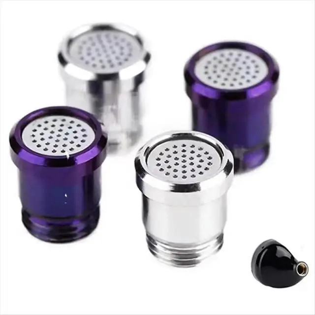 Alt view image 3 of 3 - M5x0.5 Thread Acoustic Nozzles Sound Tuning Titanium Alloy/Stainless Steel Interchangeable Earphone Tubes for Nx8 Iems