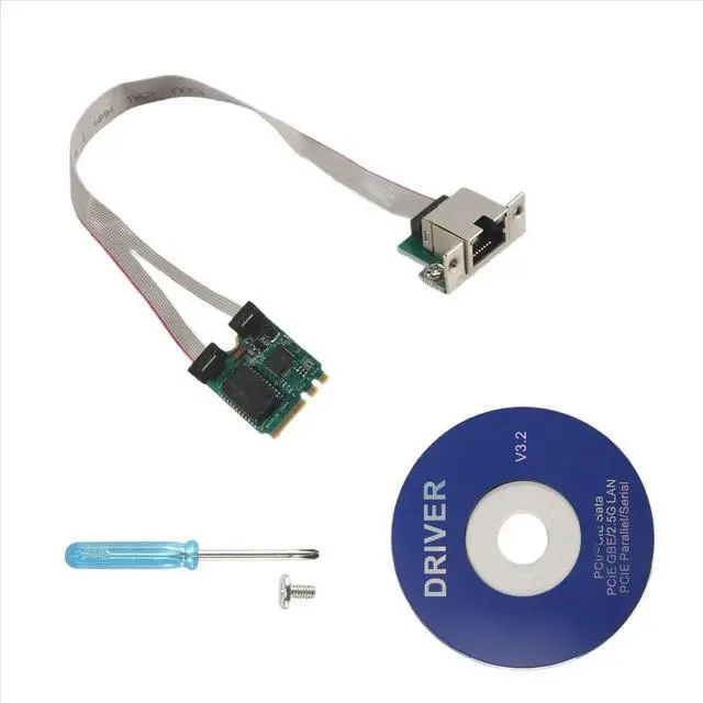 Main image of M.2 A+E 2.5G Ethernet Adapter 2.5G/1G/100M Multi-Gigabit M.2 Network Card 8125B COM