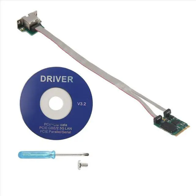 Alt view image 2 of 3 - M.2 A+E 2.5G Ethernet Adapter 2.5G/1G/100M Multi-Gigabit M.2 Network Card 8125B COM