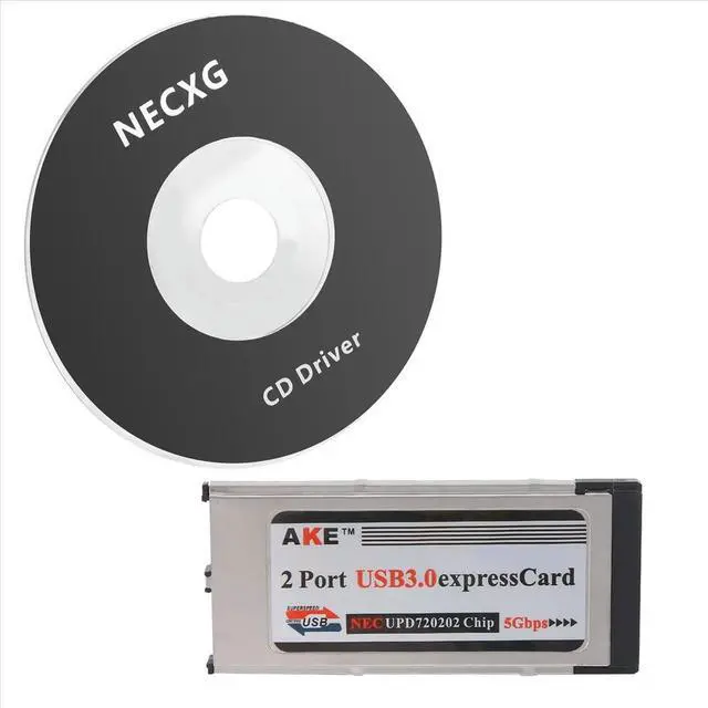 Alt view image 2 of 3 - High-Speed Dual 2 Port USB 3.0 Express Card 34mm Slot Express Card PCMCIA Converter Adapter for Laptop Notebook