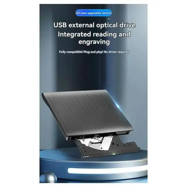 Alt view image 3 of 6 - CD/DVD+ /-RW DVD Drive 3.0 USB High-Speed Burning Burner For Laptop /Linux