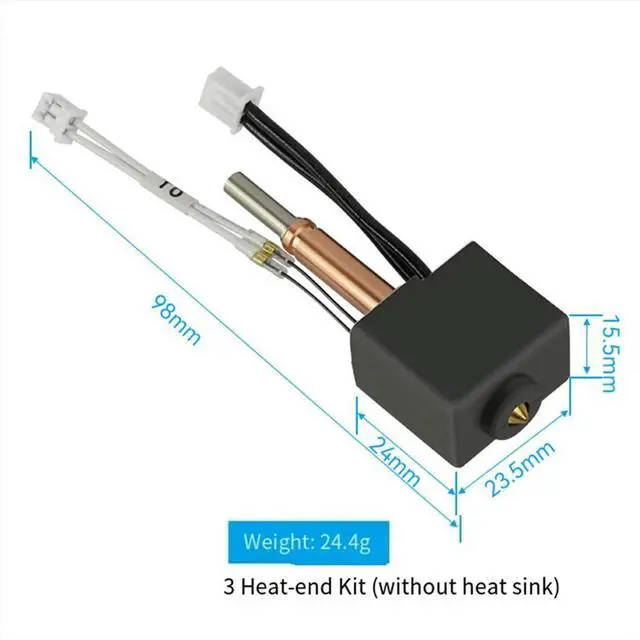 Main image of Combo Hotend Nozzle for 3 Thermistor Heating 24v 50w Heater Block for K3 Accesories