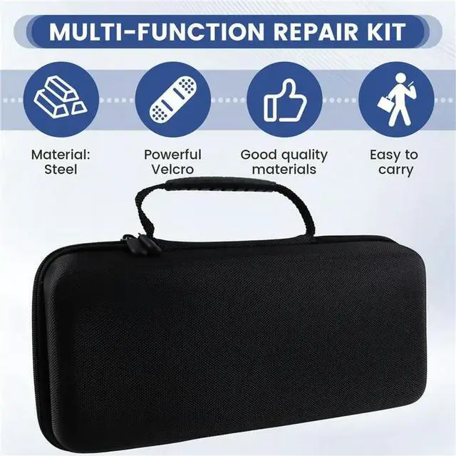 Alt view image 2 of 3 - Microphone Bag Case For Mic/Moma/Rode Go/Relacart Mic Adapter Cases Carrying Gear Bag