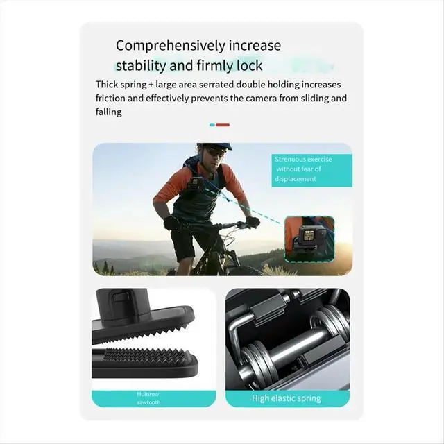Alt view image 2 of 3 - 360° Rotation Magnetic Backpack Clip Clamp Mount for Action Camera Accessories