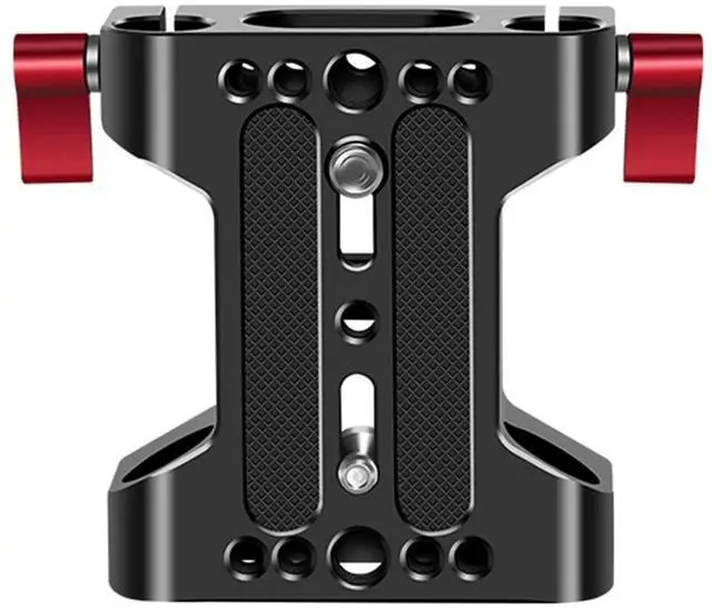 Alt view image 3 of 3 - Camera Base Plate With Dual 15Mm Rod Rail Clamp Suitable For Rabbit Cage And DSLR Rig Camera Replacement Accessories